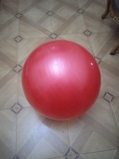 65cm Red Exercise Ball  AntiBurst Stability Ball for Yoga Pilates  Core Fitness