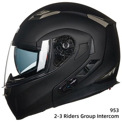 ILM + Face Mask Bluetooth Modular Full Face Motorcycle Helmet Intercom DOT 953