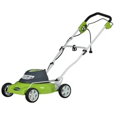 Greenworks 18" Corded Electric 12 Amp Push Lawn Mower 25012 FREE SHIPPING USA