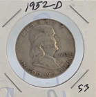 1952-D Denver Mint Silver Franklin Half Dollar Coin