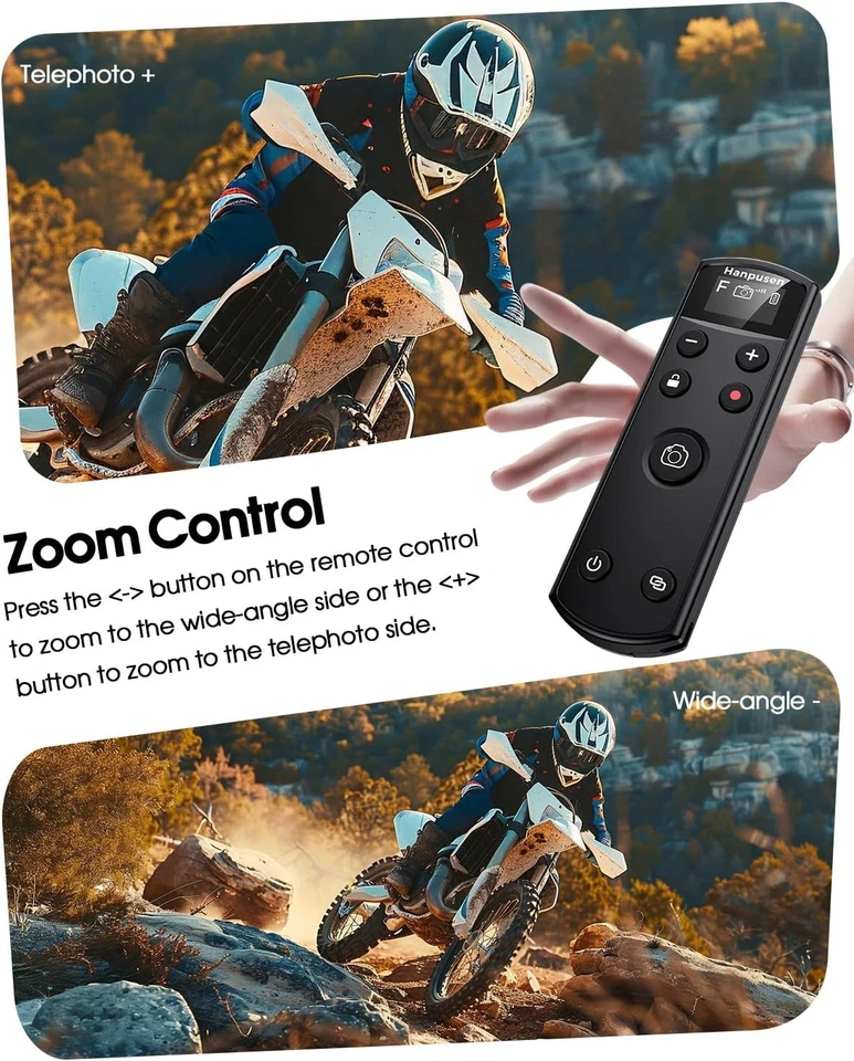 Wireless Remote Control for Fujifilm Cameras, Rechargeable OLED - Image 4 of 4