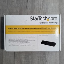 StarTech USB3SDOCKHDV USB 3.0 Dock HDMI DVI VGA Docking Station - Open Box