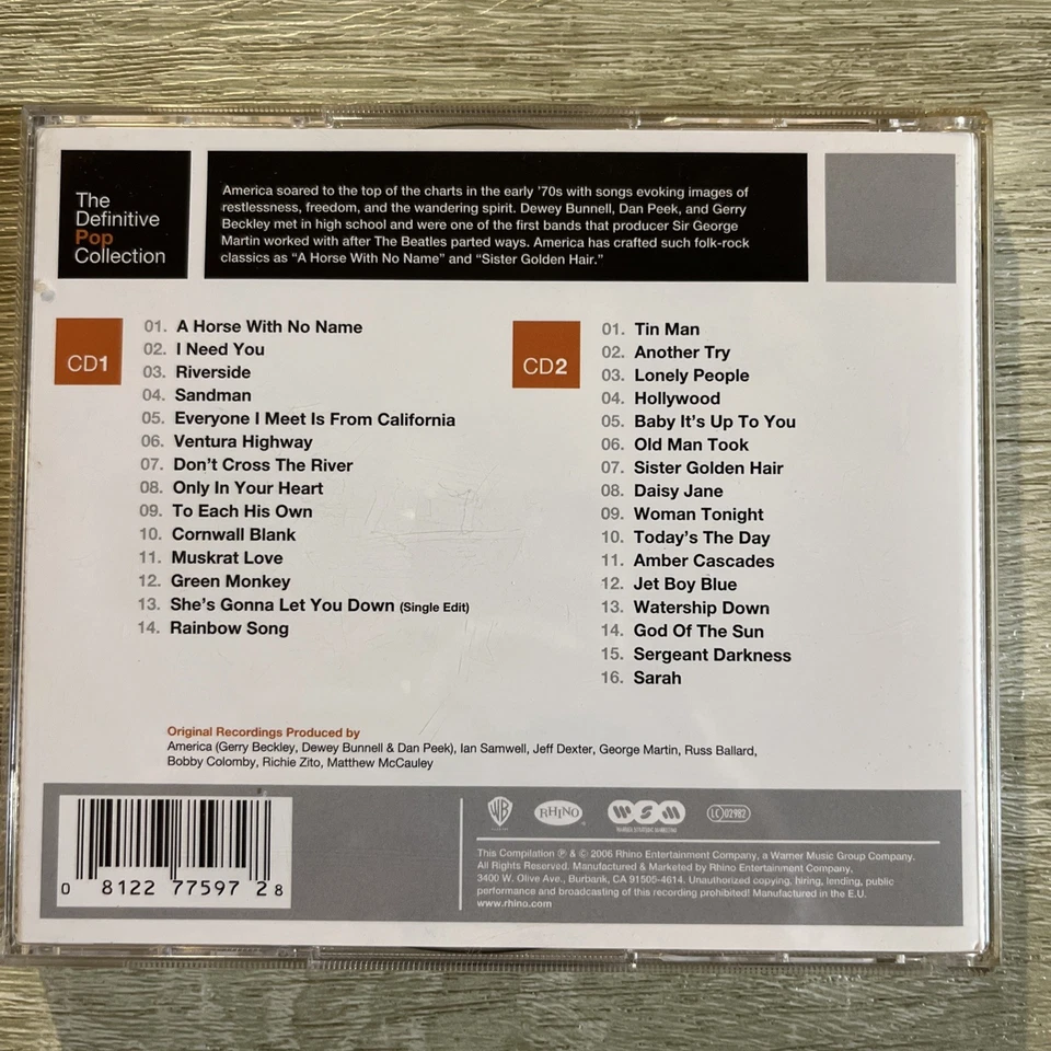 America | Best Of 2Cd | Très Bon État  - Photo 4/4