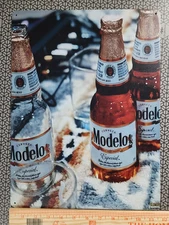 16x12 Modelo Especial Mexican Metal Bar Sign Beer Reproduction Bottle