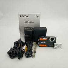 PENTAX Optio WS80 Orange Compact Digital Camera Tested Working Seller Japan