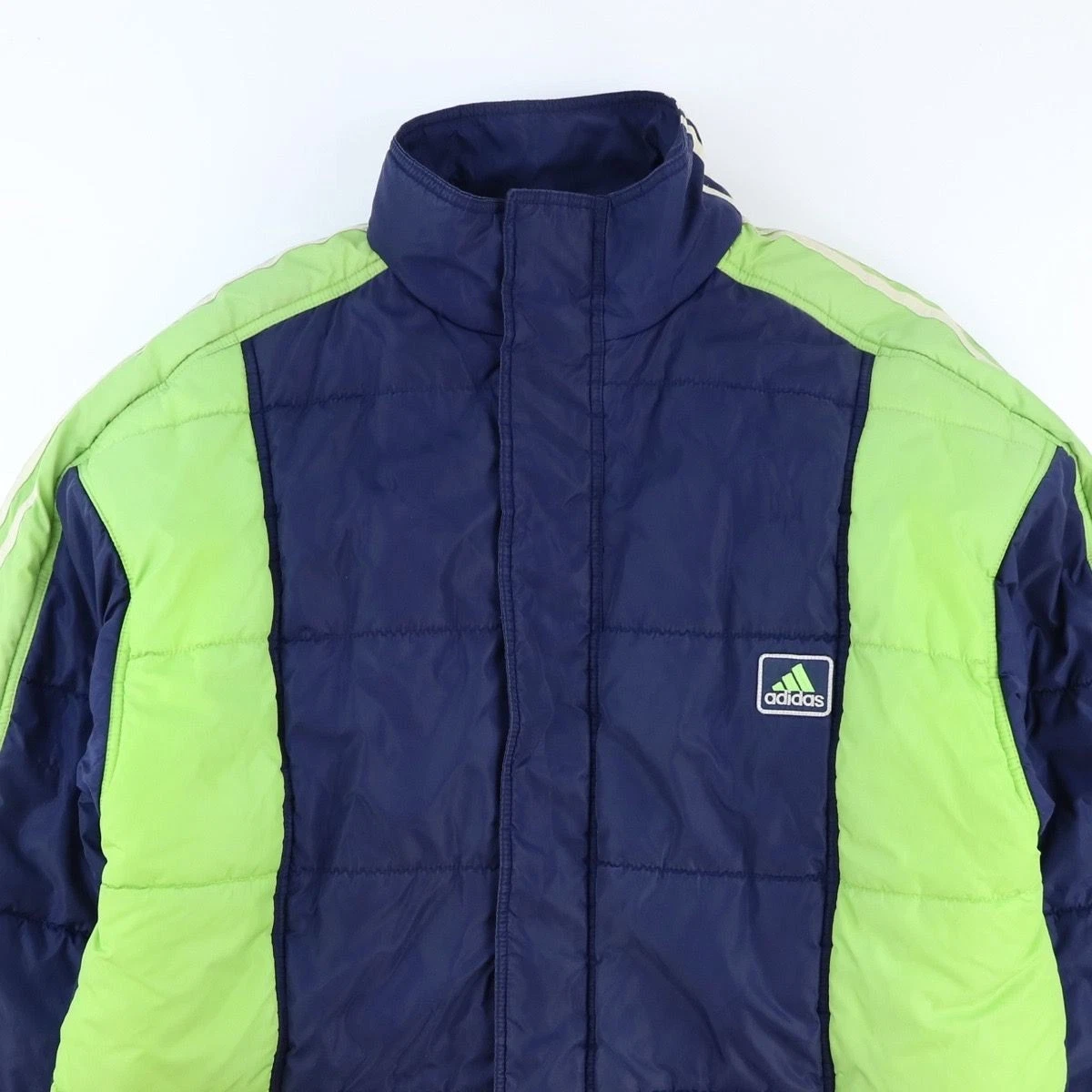 Adidas Coat True 90s Retro Jacket Green and Blue Size Large