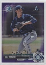 2017 Bowman Draft Chrome Purple Refractor 68/250 Sam Carlson #BDC-184 08jk