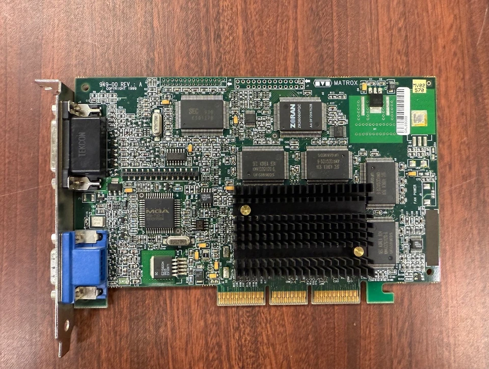 Matrox Marvel G400-TV AGP Graphics Card – 16MB VGA ORIGINAL BOX Tested Working - Image 3 of 4