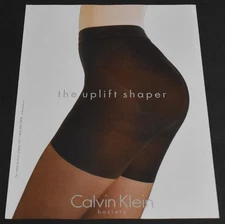 1996 Print Ad Sexy Fashion Long Legs Lady Calvin Klein Pantyhose Hosiery Shaper