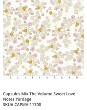 Art Gallery Fabrics - Mix The Volume Love Notes - 1/2 Yard - CAPMV-11721