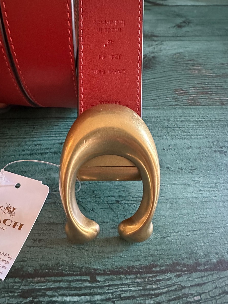 BN COACH Sculpted C Buckle Cut-To-Size Reversible Belt, 32  display picture 3