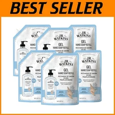 J.R Watkins Ocean Breeze Hand Soap Refill, 34 fl oz, 6 Pack