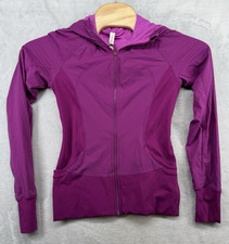 Lululemon In Flux Jacket Pink Swift Hoodie Hooded Women's Size 8