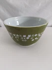Vintage Pyrex Mixing Bowl 401 Spring Blossom Green White Crazy Daisy 750 ML