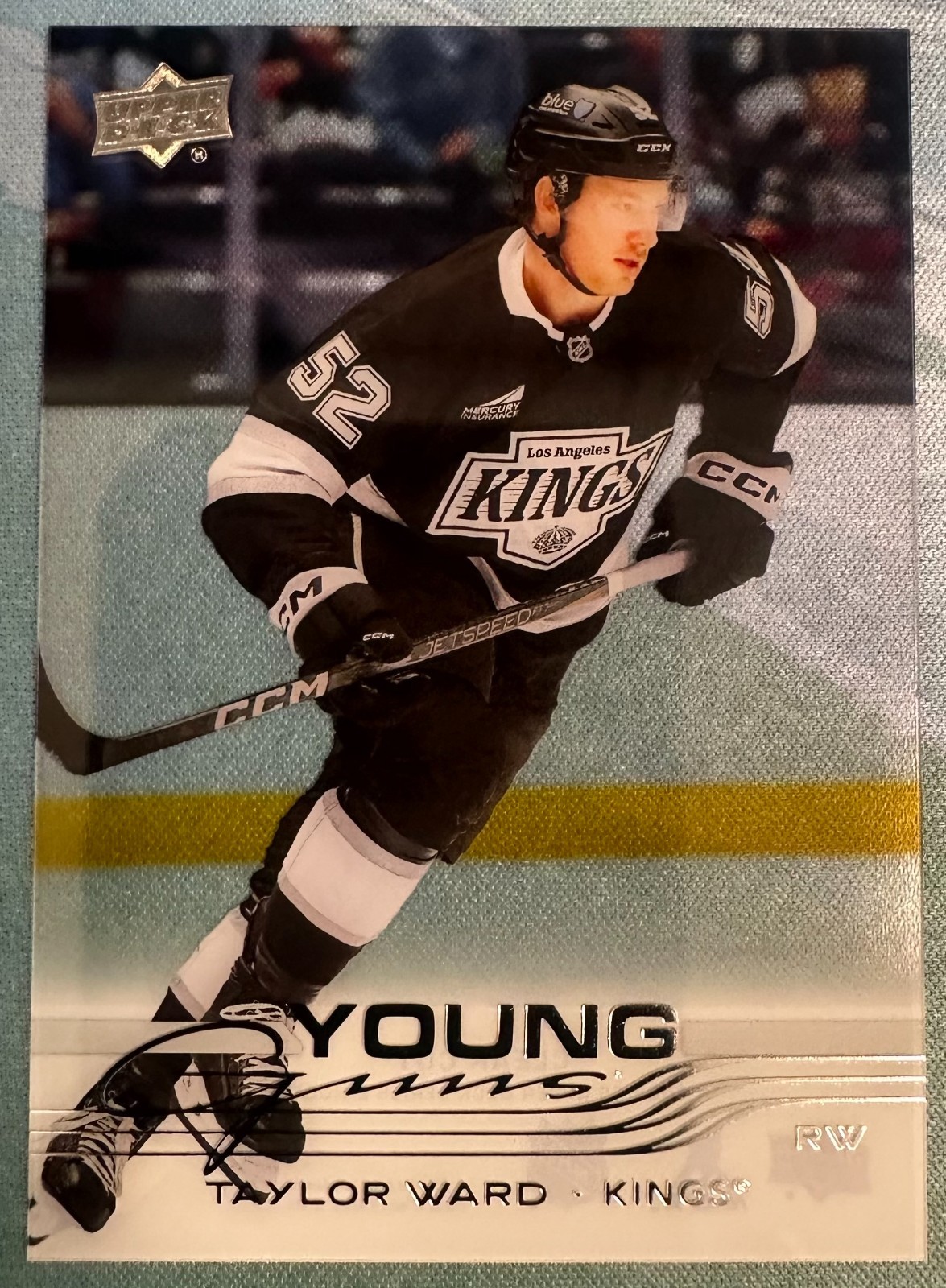 TAYLOR WARD 2025-26 UPPER DECK SERIES 2 CLEAR CUT YOUNG GUNS SP RC #483