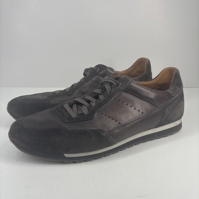 Magnanni Serrano Men s US 14/EU 48 Brown Leather Suede Low-Top Dress Sneakers
