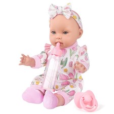 12" Girl Baby Dolls with Doll Clothes and Accessories,First Baby Doll Playset...
