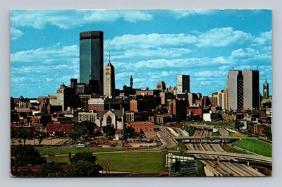 Minneapolis MN IDS Center Skyline View 51 Stories Tallest Building Vintage PC