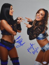 *INSPIRATION* WWE AEW TNA PEYTON ROYCE & BILLIE KAY DUAL SIGNED 11x14 PSA AUTO