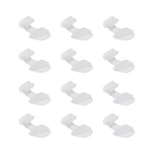 0.9 Inch USB Type C Dust Plug, 12 Pcs Anti Dust Plug Cover Female End, White