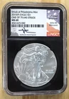 2015(P) American Silver Eagle NGC MS69, Mercanti Signature 1 of 79,640 Struck