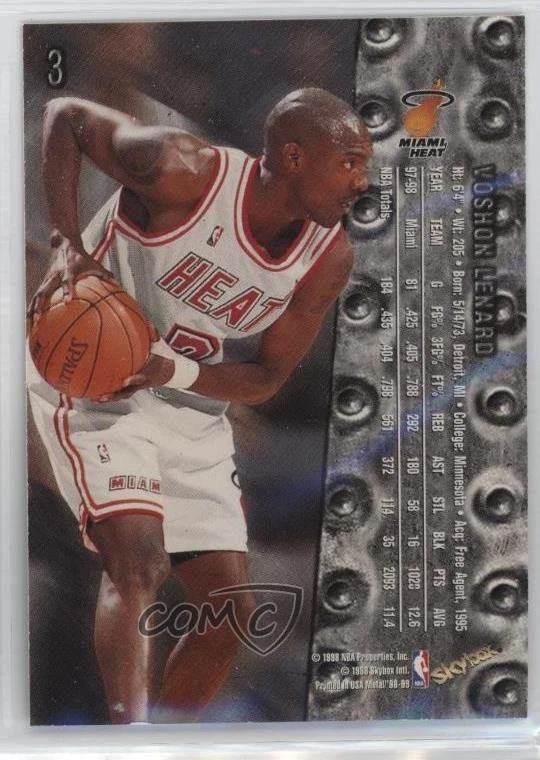 1998-99 Metal Universe ( Pictured on Back) Voshon Lenard Keith Askins #3 - Image 2 of 2