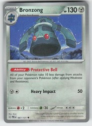 Bronzong 067/131 Prismatic Evolutions Poke Ball Pattern Holo