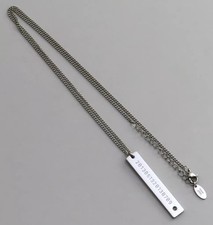 BTS Bangtan Sonyeondan Silver Chain Ring Charm 1.8in Used Accessories