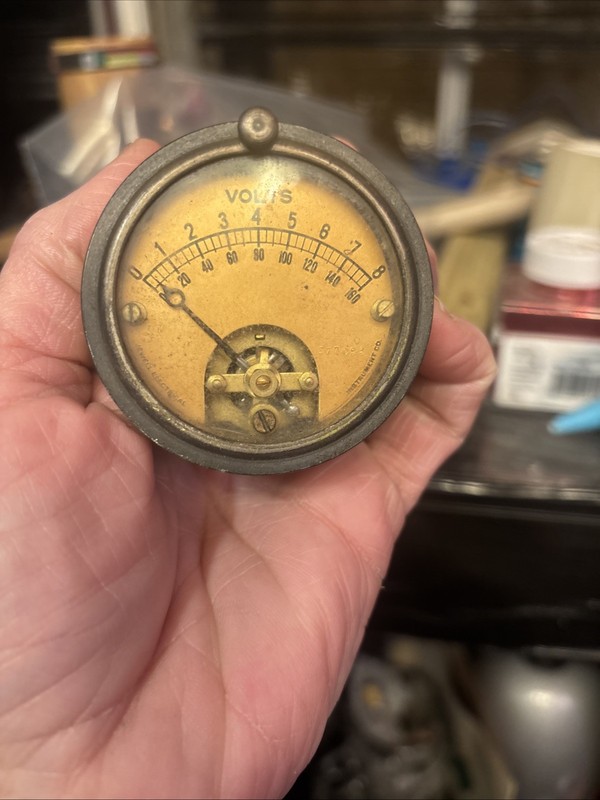 Antique Voltmeter Jewell Electrical Instrument Company Chicago, U.S.A. 