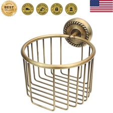 Vintage Toilet Paper Holder Wall Mount,Antique Brass Toilet Paper Holder,Roll...