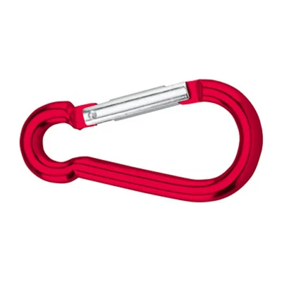 Mousqueton en aluminium anodisé rouge dörner + helmer 4815824 - Photo 1/3