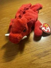 Ty Beanie Babies Vintage Grunt Razorback Plush Toy PVC Pellets Nice