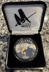 2000- Alaska Mint Coin-  1 oz .999 Fine Silver & Gold - Salmon Fishing