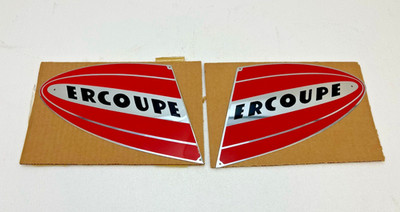 Vintage Ercoupe Airplane Badge Emblems Nameplate Set + UNIVAIR AIRCRAFT LOT erco