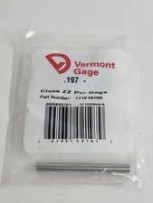 Vermont Gage - 111219700 - .197" Minus - Class ZZ Pin Gage