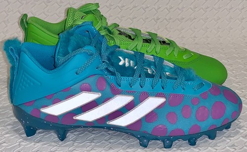 ADIDAS Freak Monsters Inc Sulley Green Blue Low Molded Football Cleats Mens 12 - Picture 14 of 18