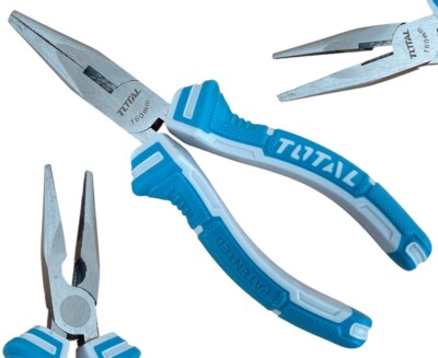 Flachrundzange gerade Radiozange Storchschnabelzange 160mm TOTAL TOOLS