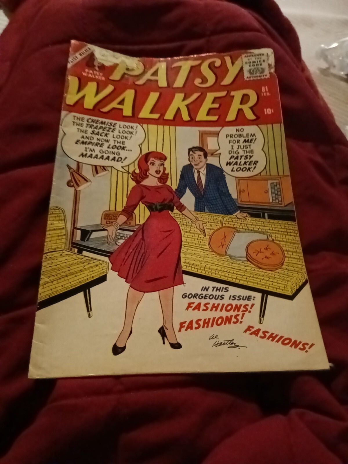 PATSY WALKER 81 marvel atlas comics FASHIONS COVER 1959 good girl art Silver age