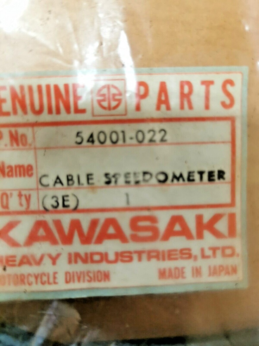 NOS KAWASAKI W1 W1SS 1966 - 1969 CABLE SPEEDOMETER 54001-022 K9 | eBay