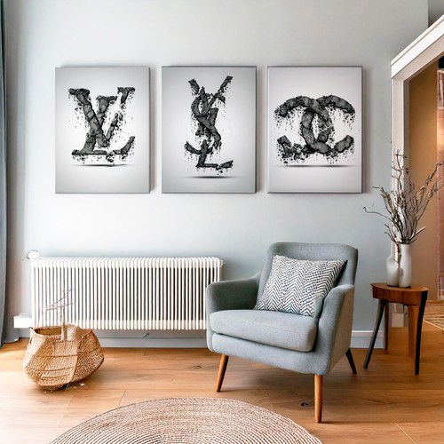 Fashion Designer Quotes- Canvas Wall Art Print- Set of 3 Home Decor - A4 - Picture 2 of 8