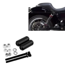 For Harley Rear Crash Bar Shock Mounts Frame Sliders Dyna Low Rider Super Glide 