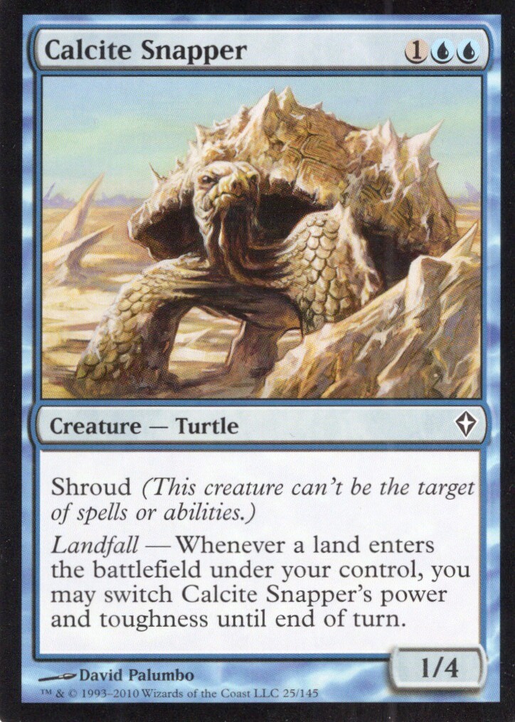 4X CALCITE SNAPPER 25/145 WORLDWAKE MTG MAGIC NM X4 (yourdeckbuilder)