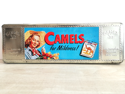 camel tobacco tin Camel cigarettes Tin Box. VINTAGE CAMELS FOR MILDNESS