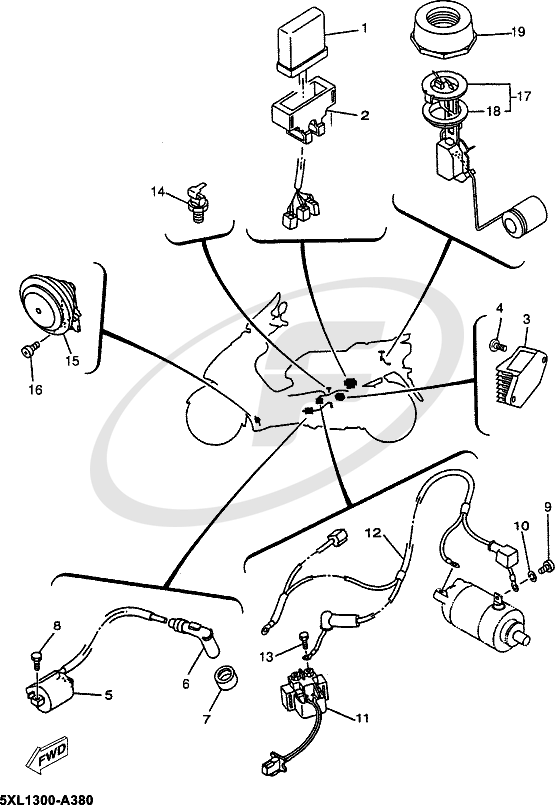 20102012 YN50 NEO'S New Genuine Yamaha Fuel Sender Unit Gasket 5C2