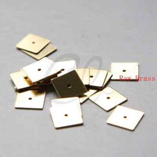 40 Pieces RAW Brass Flat Square Spacer - 10x10mm 3043C