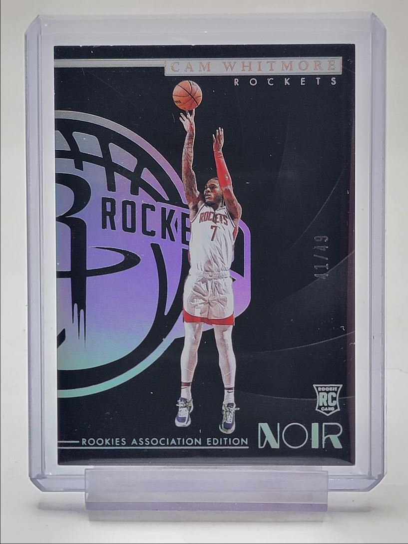 CAM WHITMORE 2023-24 PANINI NOIR ROOKIE ASSOCIATION HOLO SILVER RC /49 Q2277