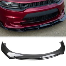 Front Bumper Lip Splitter Spoiler Body Kit Carbon Fiber For Dodge Charger 15-23