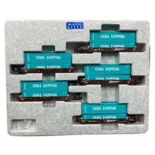 NEW Kato Maxi-I Well Cars BNSF with China Shipping Containers N Scale