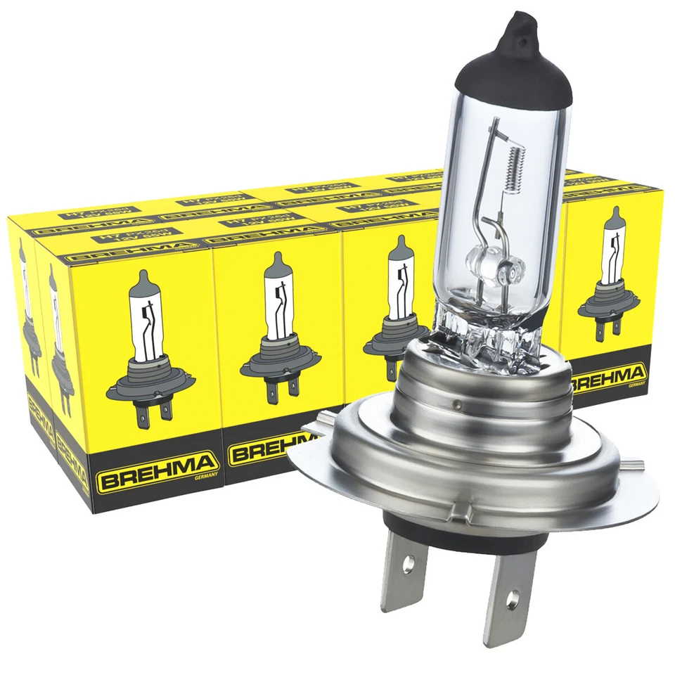 10x H7 Birnen 12V 55W Lampen Autolampe Birne BREHMA Halogen Lampe PX26d Classic