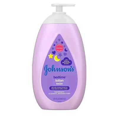 Johnson's Moisturizing Bedtime Baby Body Lotion with Coconut Oil, 27.1 fl. Oz